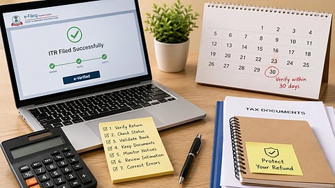 6 important steps after filing your Income Tax Return
