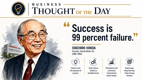 Success is 99 percent failure: Soichiro Honda