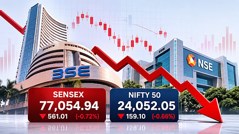 Middle East tensions rattle markets: Sensex falls 561 points as oil surge