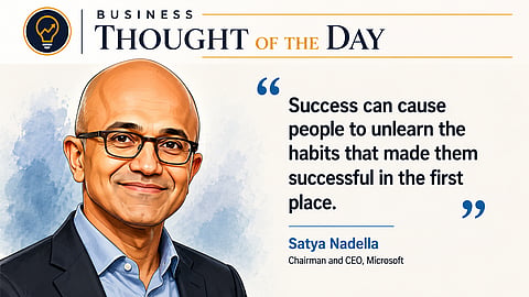 Never let success become your weakness: Satya Nadella