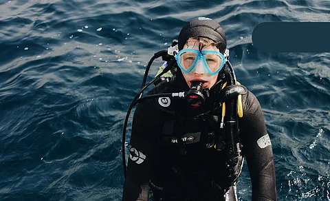 A representative image of a diver