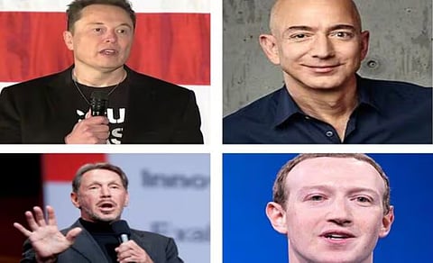 Musk and three top billionaires (Pic: Mint)