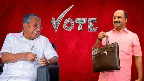kn balagopal budget, pinarayi vijayan smile