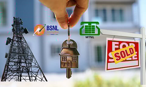 bsnl, mtnl logo, property sale