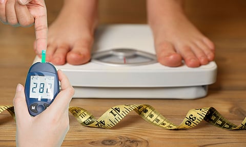 weight machine , diabetic test