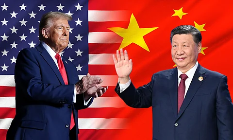 us president Donald Trump and chinese presidetn XI jij ping