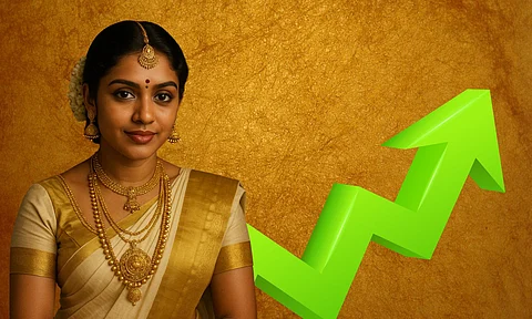 kerala girl with gold