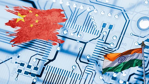 india, china