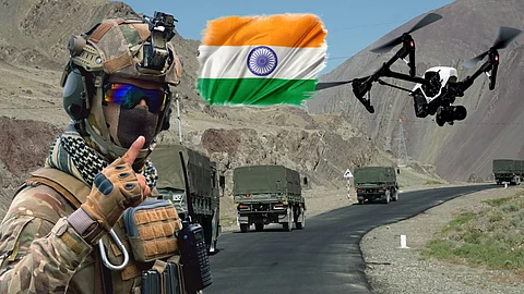 drone in indian border