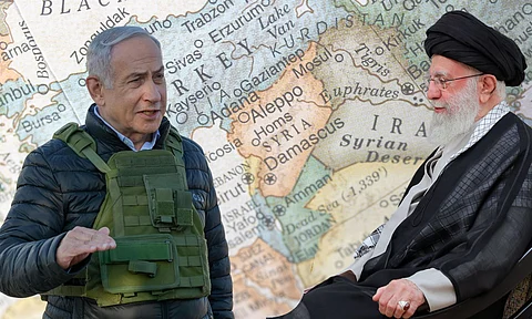 iranian supreme leader Ayatollah Khamenei, Israel prime minister Benjamin Netanyahu , iran isreal maps
