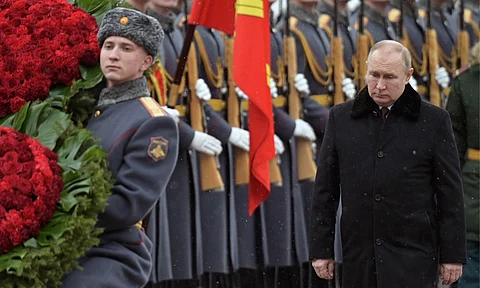 President of Russia Vladmir Putin Attending A military event