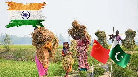 farmers, india, china