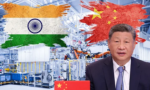 Xi Jinping and indian mobile plant
