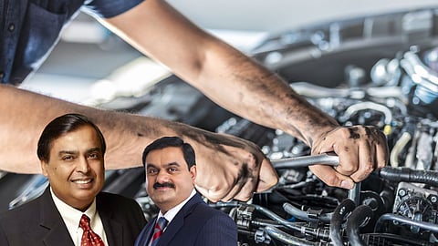 ambani, adani