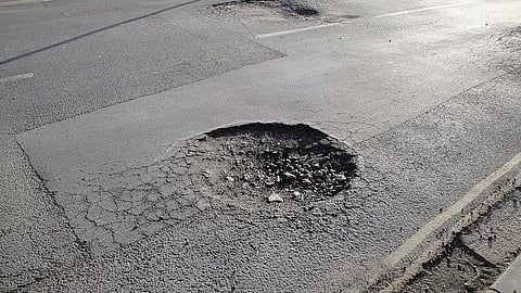 Pothole in roads