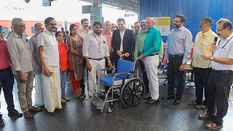 VPS Lakeshore donates wheelchairs to railway stations