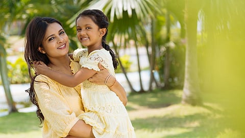 indian mother and child
