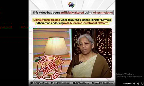 പ്രതിമാസം ₹22,000 നിക്ഷേപിച്ചാല് ₹15 ലക്ഷം വരെ വരുമാനം, നിര്മലാ സീതാരാമന്റെ വീഡിയോയ്ക്ക് പിന്നിലെ യാഥാര്ത്ഥ്യം ഇതാണ്