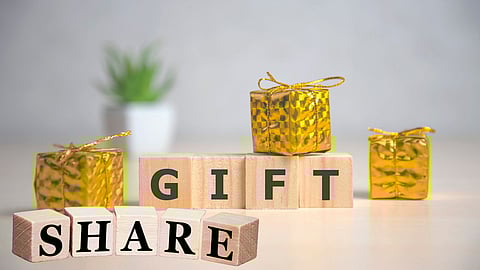 shares, gift