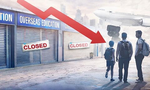 വിദേശ വിദ്യാഭ്യാസ ട്രെന്റിന് അവസാനം! ബ്രാഞ്ചുകള് അടച്ചുപൂട്ടി കണ്സള്ട്ടന്സികള്; 45,000ത്തില് നിന്ന് 3,000ത്തിലേക്ക് വീഴ്ച