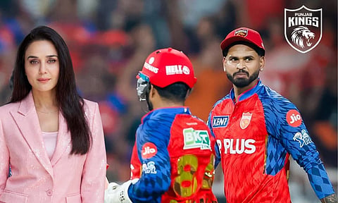 Punjab Kings Players and Preity Zinta