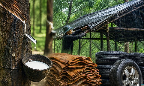 രാജ്യാന്തര റബര് വില സര്വകാല റെക്കോഡില്, കേരളത്തിലും കുതിപ്പ്; തോട്ടങ്ങളില് മഴമറ ജോലികള് സജീവം