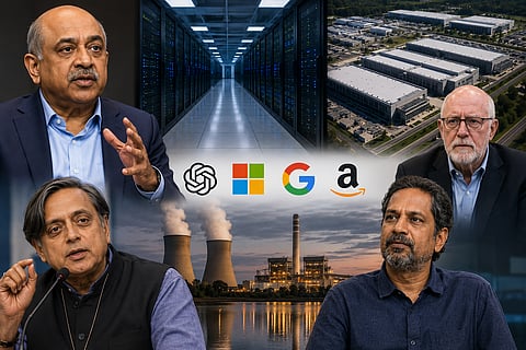 വെറും കുമിളയോ? കൂറ്റന് ഡാറ്റ സെന്റര് മത്സരത്തിനെതിരെ മുന്നറിയിപ്പ്, ചര്ച്ചയില് ഐ.ബി.എം മേധാവി, തരൂര്, വെമ്പു