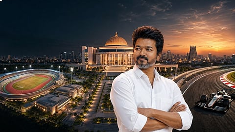 ₹1,200 കോടി മുടക്കില് പുതിയ സെക്രട്ടറിയേറ്റ്, ഫോര്മുല വണ് ട്രാക്ക്, ഒളിമ്പിക്സ് സിറ്റി; ചെന്നൈയെ മോഡേണാക്കാന് പദ്ധതികളുമായി വിജയ്