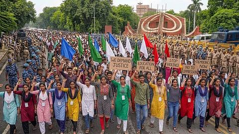 students protest