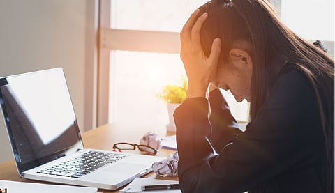 Stress at work, failure to work, business failure.