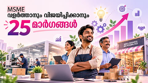 എംഎസ്എംഇ വളര്ത്താനും വിജയിപ്പിക്കാനും 25 പ്രായോഗിക മാര്ഗങ്ങള്