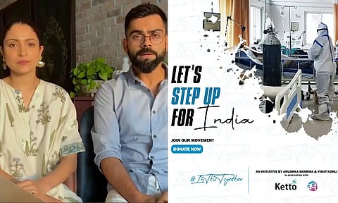 'വിരുഷ്ക' കോവിഡ് സഹായനിധിയിലേക്ക് കോടികളുടെ പ്രവാഹം