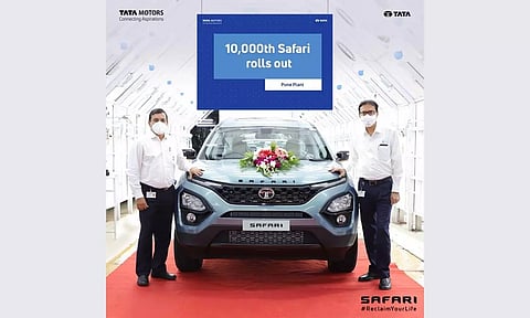 പതിനായിരമെന്ന നാഴികക്കല്ല് പിന്നിട്ട് ടാറ്റാ സഫാരി