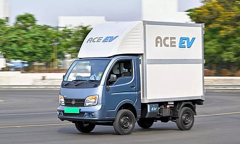 ഇ-കാര്ഗോ ട്രാന്സ്പോര്ട്ട് സൊല്യൂഷനുകള്ക്കായി ടാറ്റ മോട്ടോഴ്സിന്റെ പുതിയ നീക്കം, എയ്സ് ഇവി അവതരിപ്പിച്ചു