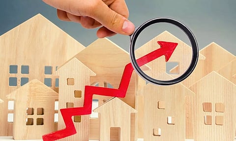 Home sales increase graph