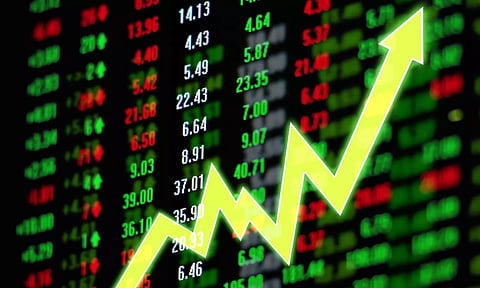 stock market up chart