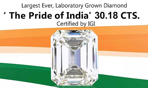 ലാബിൽ നിർമിച്ച ഏറ്റവും വലിയ വജ്രം ഇന്ത്യയിൽ