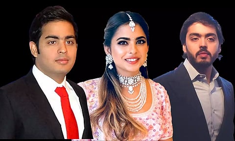 Pic Courtesy : Akash Ambani , Isha Ambani , Anant Ambani / Twitter