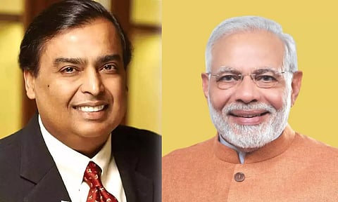 Mukesh Ambani, Narendra Modi