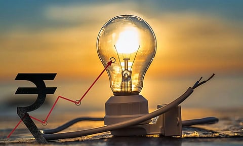 Electric Bulb and Rupee up graph