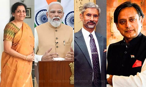 Nirmala Sitharaman (Twitter), Narendra Modi (Narendra Modi.in), Dr.S. Jaisanker (Twitter), Dr. Shashi Tharoor (shashitharoor.in)