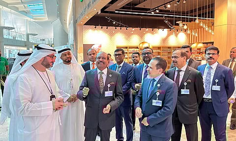 Lulu Group Chairman MA Yousuf Ali and team at Duty-free shop