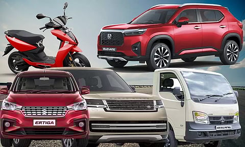 Ather, Maruti Ertiga, Honda Elevate, Land Rover, Tata Ace