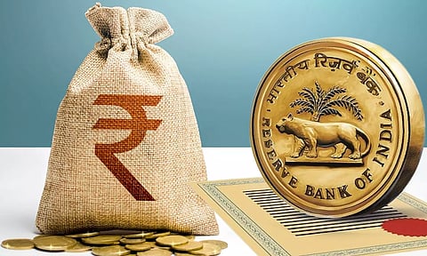 Indian Rupee sack, RBI Logo