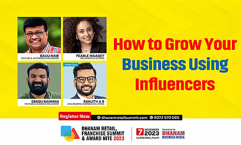 'സോഷ്യല് മീഡിയ ഇന്ഫ്ളുവന്സേഴ്സിനെ ഉപയോഗിച്ച് എങ്ങനെ സംരംഭം വളര്ത്താം?' പ്രശസ്തരില് നിന്നു കേള്ക്കാം