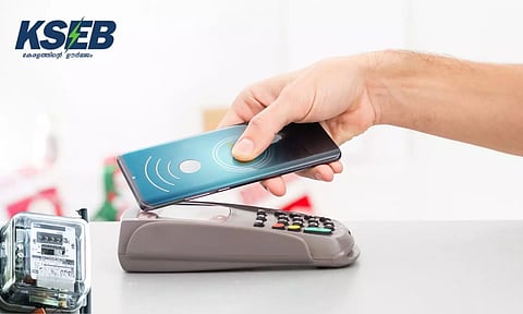 KSEB logo, Electricity meter, digital payment