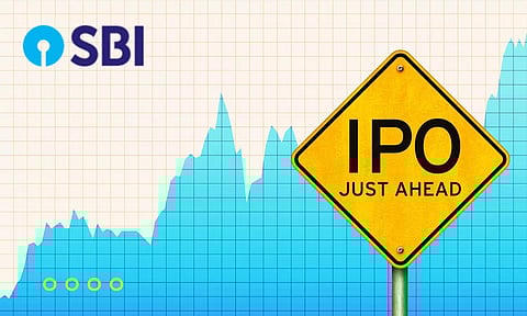 SBI logo, IPO Ahead