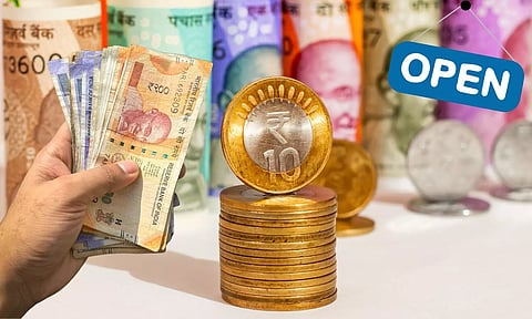 Indian rupees in hand