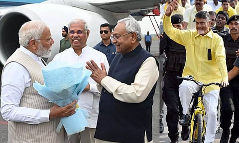 Image courtesy: x.com/chandrababu naidu, x.com/Nitish Kumar