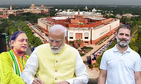 Image Courtesy: x.com/RahulGandhi, x.com/ShashiTharoor, x.com/narendramodi, x.com/LokSabhaSectt